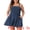 Navy Blue, variant on DARING DIVA Women's Plus Sleeveless Rompers with Pockets and Flowy Design 1X Green