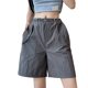 thumbnail image 1 of Pantalones cortos Cargo de secado rápido para mujer, ropa de playa para el hogar, ocio, para interiores y exteriores, holgados, a la moda, novedad de verano, 1 of 4