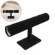 thumbnail image 2 of T-Bar Bracelet Holder Organizer: Flannel Jewelry Watch Display Scrunchies Hair Ties Stand for Storage Store Show Home Organization Supplies 28.5cm, 2 of 3
