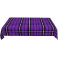 thumbnail image 4 of Rectangle Tablecloth, Purple and Black Winter Plaid Stain-Resistant, Wrinkle-Free, Washable Cover for Dining, Parties, and Wedding 60x84in, 4 of 8
