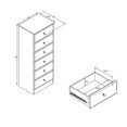 thumbnail image 3 of Kingfisher Lane 6 Commode en Noir, 3 of 4