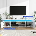 thumbnail image 4 of LED TV Stand for TVs up to 75" with Power Outlets, High Gloss Gaming Entertainment Center Media Console with Sound Bar Shelf, 4 of 9