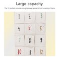 thumbnail image 4 of 12 Pockets Hanging Organizer, Attractive And Durable, Large Capacity, Space Saving, Easy Installation, Versatile Design,  And Solid Wood Material, 37 X 73cm Size For, 4 of 8