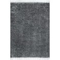 thumbnail image 2 of nuLOOM Gelina Soft Shaggy Tassel Area Rug, 7' 10" x 11', Dark Gray, 2 of 2