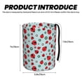 thumbnail image 3 of Wukai Ladybugs And Flowers 1 Print Car Trash Can - Easy to Clean Hanging Garbage Bin - Removable Liner - Leak-Car Garbage Can - Waterproof Trash Can for Car and SUV, 3 of 7