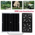 thumbnail image 3 of 30W Solar Panel Outdoor Solar Exhaust Fan Dog Chicken Coop RV Greenhouse Fan, 3 of 11