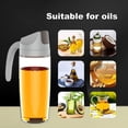 thumbnail image 5 of Un juego de 2 botellas de aceite plegables para coche de 600 ml, botellas de aceite de vinagre con tapas y tapones automáticos, botellas de aceite de oliva, dispensadores de aceite de vidrio, utilizad, 5 of 5