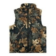 thumbnail image 4 of Garronmavis Hunting Forest Kids Outerwear Vest Size 9-10 Wind Proof Boys Zippered Vests Stylish Winter Lightweight Sleeveless Jacket with Pocket Comfortable Winter Warm Vest Clothes, 4 of 7