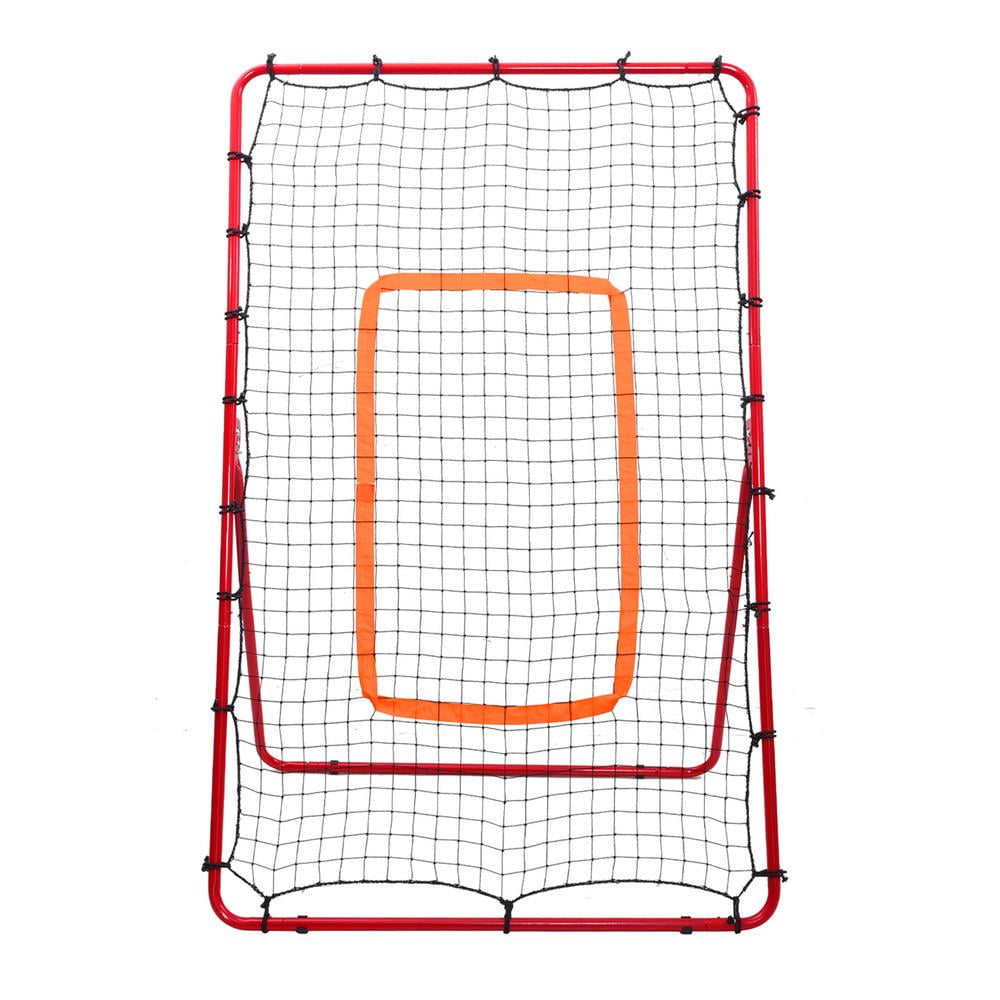 ZIHUI Volleyball Rebound Net Portable Stable Volleyball Rebounder Net with Steel Frame Multifunctional Angle Adjustable Training Supplies Volleyball Rebounder for Backyard Beach imaginative