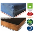 thumbnail image 3 of Premium Gel Memory Foam Dog Bed, Durable Denim Cover with Waterproof Liner and Extra Pet Bed Case, 35"X20"X4" Small to Medium Pet, 3 of 6