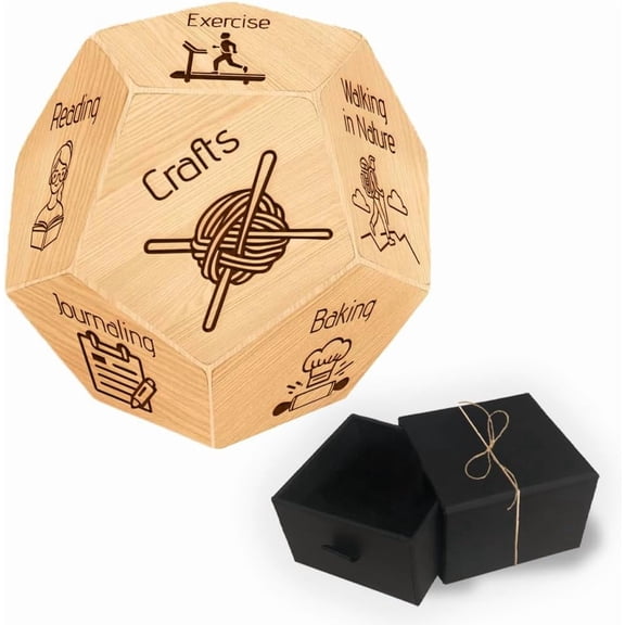 Couples Gift Ideas Wooden Decision Dice Games Leisure Activity Type Decision Dice Funny Date Night Gift for Men Woman Couple Birthday Christmas Valentine's Day colorful