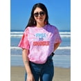thumbnail image 2 of 4Th July Free To Sparkle Tie Dye Cyclone Women -Image by Shutterstock, Female Medium, 2 of 4