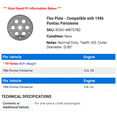thumbnail image 2 of Flex Plate - Compatible with 1986 Pontiac Parisienne, 2 of 2