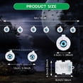 thumbnail image 2 of Ninonly Halloween Eyeball String Lights,16FT 30LED Halloween Light Outdoor Battery Operated,8 Modes Green Eyeballs Halloween Decorations Waterproof for House Party Garden Yard Outdoor Halloween Decor, 2 of 7