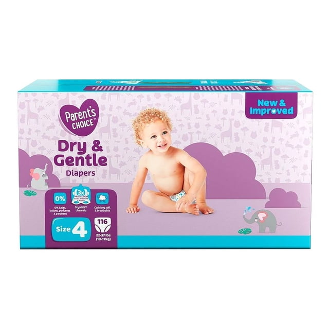 Pañales para Bebé Parent's Choice Talla 4 116 pañales