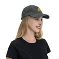 thumbnail image 7 of DouZhe Adjustable Washed Cotton Baseball Cap - Basketball Gamer Prints Vintage Dad Hat Unisex Sports Caps (Black), 7 of 7