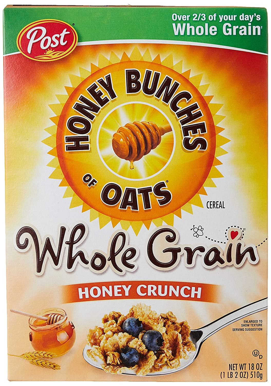 Honey Bunches Of Oats Whole Grain Honey Crunch 18 Oz Walmart Com Walmart Com Honey Bunches Of Oats Whole Grain Honey Crunch 18 Oz Walmart Com Walmart Com