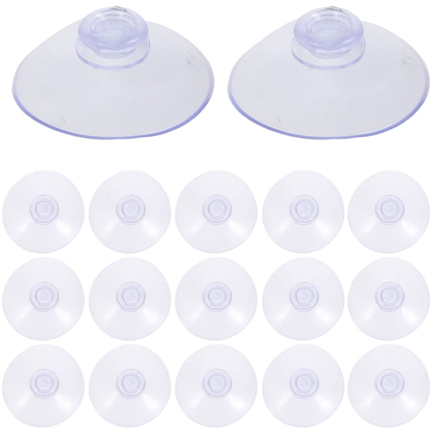 100 ventosas resistentes para mesas de vidrio, ganchos de ventosa resistentes para colgar, soportes de ventosa de plástico transparente para ventanas.