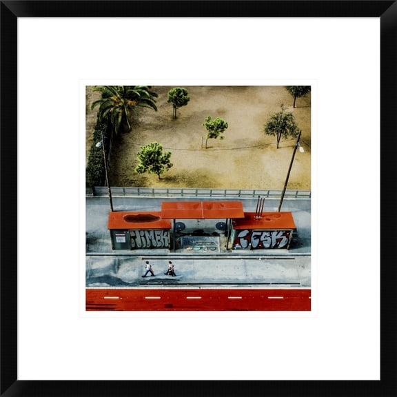 Global Gallery Ambra 'Paint It Red' Framed Wall Art