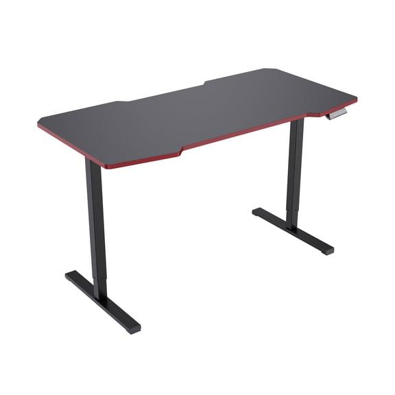 MAYEERTY Electric Standing Desk Adjustable Height 28" to 46", Motorized Sit Stand Up Gaming Desk for Home Office Computer Workstation