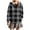 #4_Black, variant on Women's Sherpa Lined Plaid Shacket - Full-Zip Hooded Flannel Jacket, Cozy Berber Lined Fall Winter Outerwear with Multiple Pockets