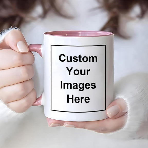 1pc 11oz Customizable Ceramic Coffee Mug Personalize with Your Photo Text Reusable High Quality Ideal Office Home or Holiday Gifts Hand Wash Only Pers