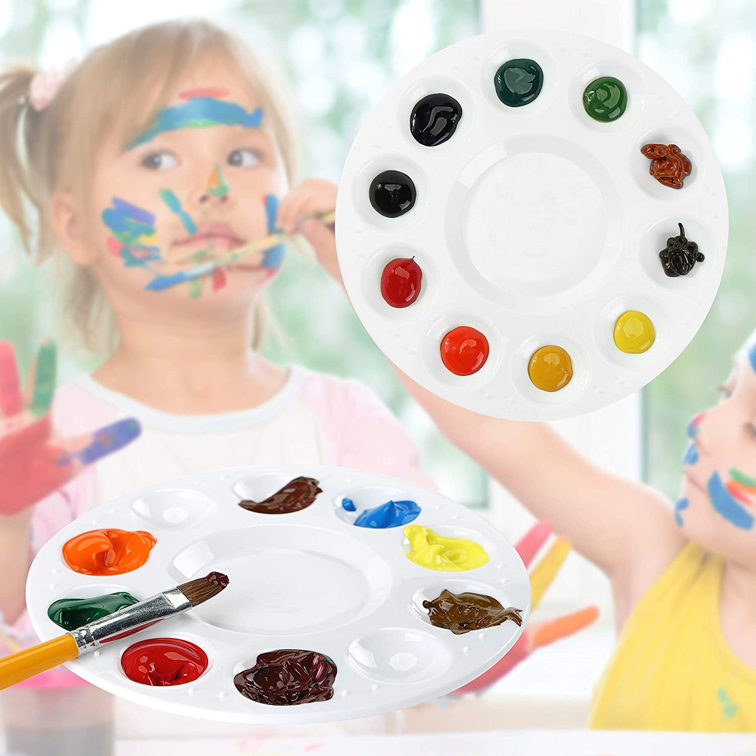 Paint Tray Palettes, 4 Pack, Paint Pallet, Paint Tray, Paint Palette,  Palette, Paint Holder, Painting Palette, Paint Trays for Kids, Plastic  Palette, Paint Pallets for Kids 