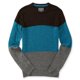 thumbnail image 2 of Aeropostale Mens Colorblock Knit Pullover Sweater, Azul, X-Large Aeropostale Pull-over, 2 of 2