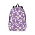 thumbnail image 2 of Rocae Daisies Flowers for Durable Canvas Backpack Leisure Large Bag Travel Rucksack Multi-function Backpack, 2 of 8