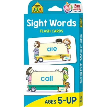 SCHOOL ZONE: Sight Words: 55 Flash Cards (Revised edition) (Hardcover)