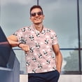 thumbnail image 5 of Daiia Panda Flying in the Sky (2) Pattern Men’s Polo Shirts,Solid Deck Shirt,Classic Fit, Breathable Cotton Polo for Casual and Sport Wear-4X-Large, 5 of 7