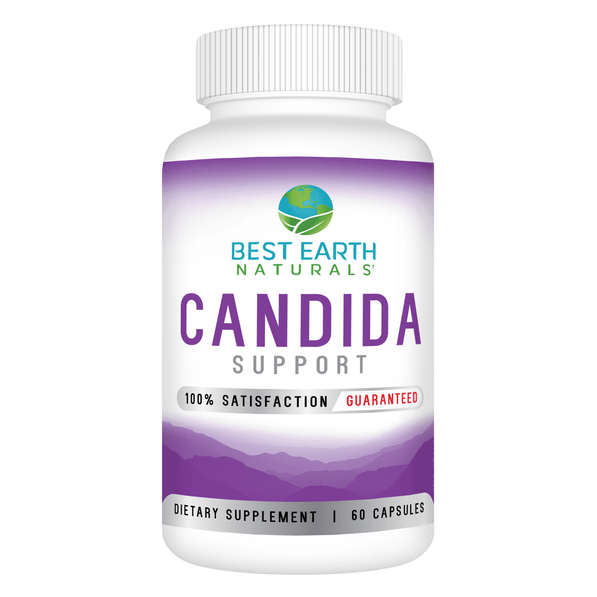 Best Earth Naturals Candida Support Dietary Supplement Black Walnut Caprylic Acid Blend 60 Count Capsules