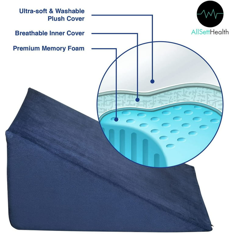Axelrod Bed Wedge Pillow Set Foam | Adjustable Pillows for Back, Leg and  Knee Pain Relief | Post Surgery Ortho Pillow – Anti Snoring, Heartburn,  Acid