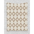 thumbnail image 1 of Tan and White Tapestry, Ornamental Floral Pattern Monochrome Abstract Garden Art Illustration, Wall Hanging for Bedroom Living Room Dorm Decor, 40W X 60L Inches, Tan and White, by Ambesonne, 1 of 2