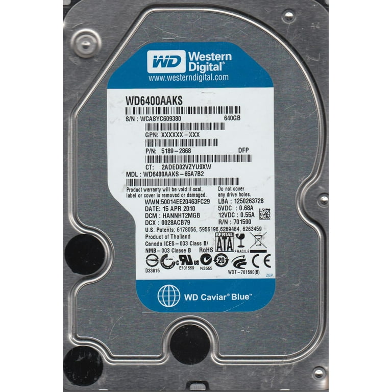 WD6400AAKS-40H2B0, 2061-771577-900 04P, 000 REV A, WD SATA 3.5 PCB