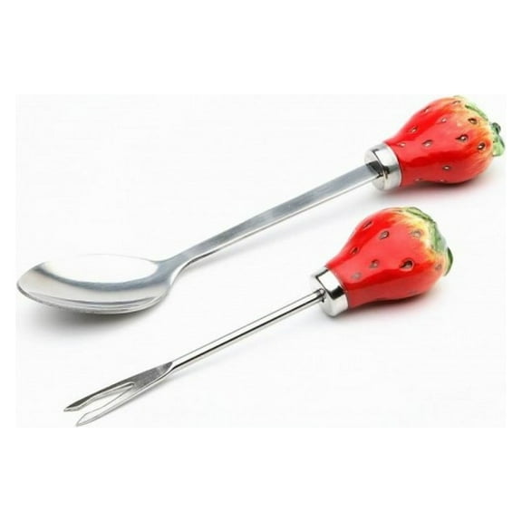Strawberry Fork & Spoon - 4-Pcs Set