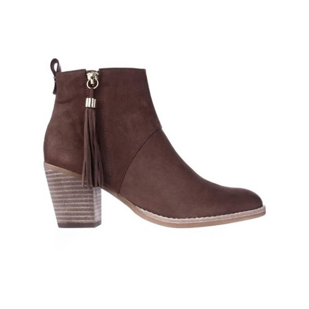 STEVEN by Steve Madden Beti Tassel Zipper Ankle Booties Brown