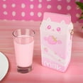 thumbnail image 4 of Strawberry Milk Cat Purse | Pink Kawaii Anime Crossbody Bag, 4 of 6