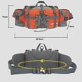 thumbnail image 6 of sunsanly Hiking Fanny Pack Waterproof Outdoor Waist Bag with 2 Water Bottle Holders Hunting Lumbar Backpack for Camping Biking Fishing, 6 of 8
