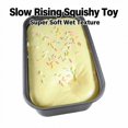 thumbnail image 3 of Slow Rising Squishy Toy with Super Soft Wet Texture, Fake Loaf Cake in Baking Pan with Colorful Sprinkles, Yellow, for Relaxation, Toy, 3 of 3