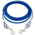 thumbnail image 2 of Strong 10/16/32FT Dog Tie-Out Cable Leash Steel Wire Metal Chain Pet Leash Extra Leashes, 2 of 9