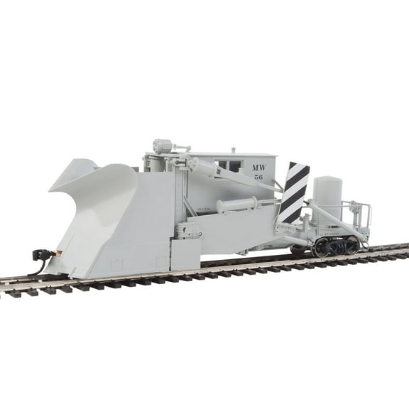 Walthers Proto HO Scale Jordan Spreader Maintenance-of-Way/MOW(Silver/Black) #56