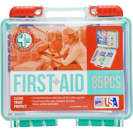 Be Smart Get Prepared First Aid Kit, 85 count