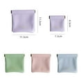 thumbnail image 2 of Portable Lipstick Storage Bag Sundries Case Ins style Cosmetic Bag Earphone Protective Sleeve Mini Earphone Bag Small Coin purse PURPLE S, 2 of 8
