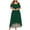 Green, variant on LYXSSBYX Plus Size Womens Dresses Fashion Women Summer Casual Short Sleeve Off The Shoulder Solid Color Dress