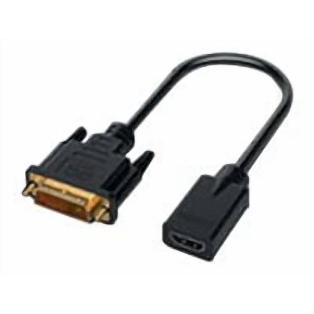 NXT Technologies - Adapter cable - DVI male to HDMI female - 5.9 in - black - thumbscrews, 1080p support