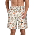 thumbnail image 1 of Balery Forest Mushrooms Insects Traje de Baño Estilo Hawaiano para Hombre, Shorts de Secado Rápido con Bolsillos-Small, 1 of 6