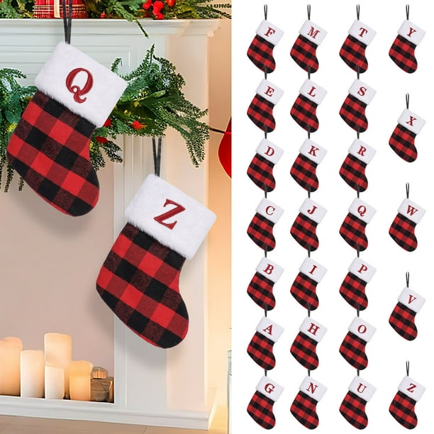 Candy Gift Bag Christmas Stocking Embroidered Letter Knitted Wool Hosiery,Children's Gift Bag,Portable Foldable,Adjustable Design,High-Quality Wool Fabric,Perfect for Bedroom Decor,Knitted Hosiery