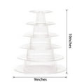 thumbnail image 6 of Toycle Macaron Cake Display Stand 6-Layer Round Plastic Cake Tower Stand(Y,Plastic), 6 of 6