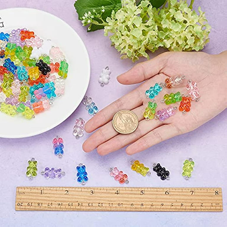 4pcs 3D Purple Candy Charms
